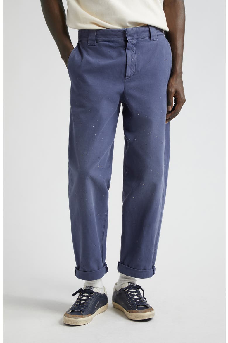 Journey Splatter Cotton Chinos, Main, color, BLUE