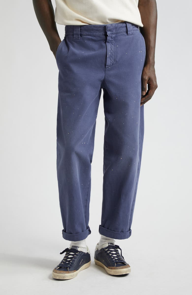 Golden Goose Journey Splatter Cotton Chinos, Main, color,