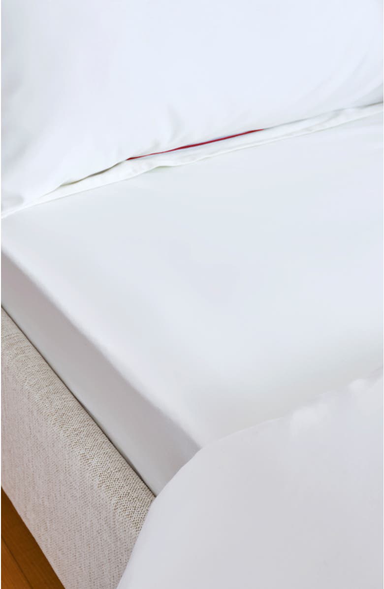 CHRISTY Premium Luxury Sateen Cotton Fitted Sheets, Alternate, color, White