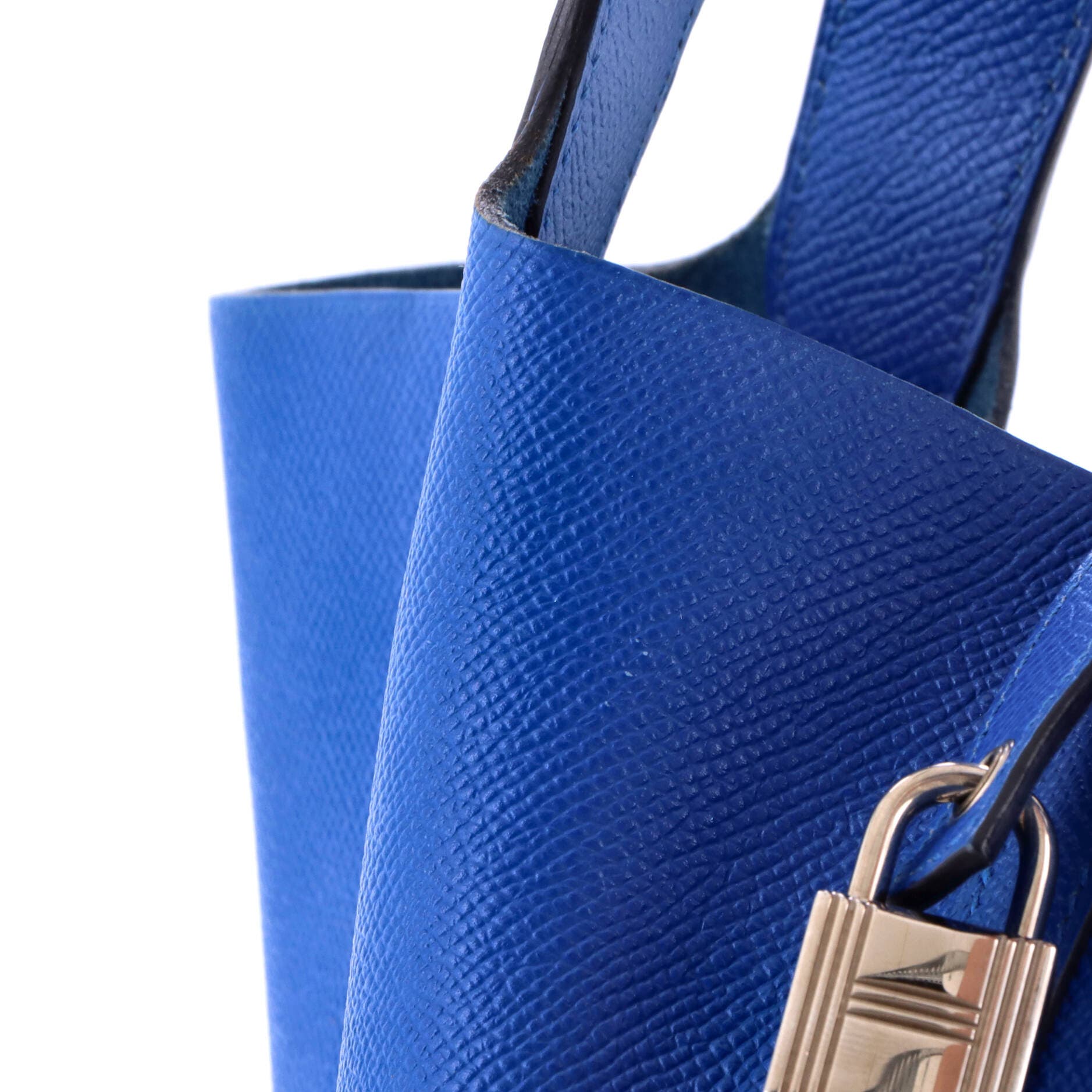 Picotin Lock Bag Tressage Epsom MM, Alternate, color, Blue