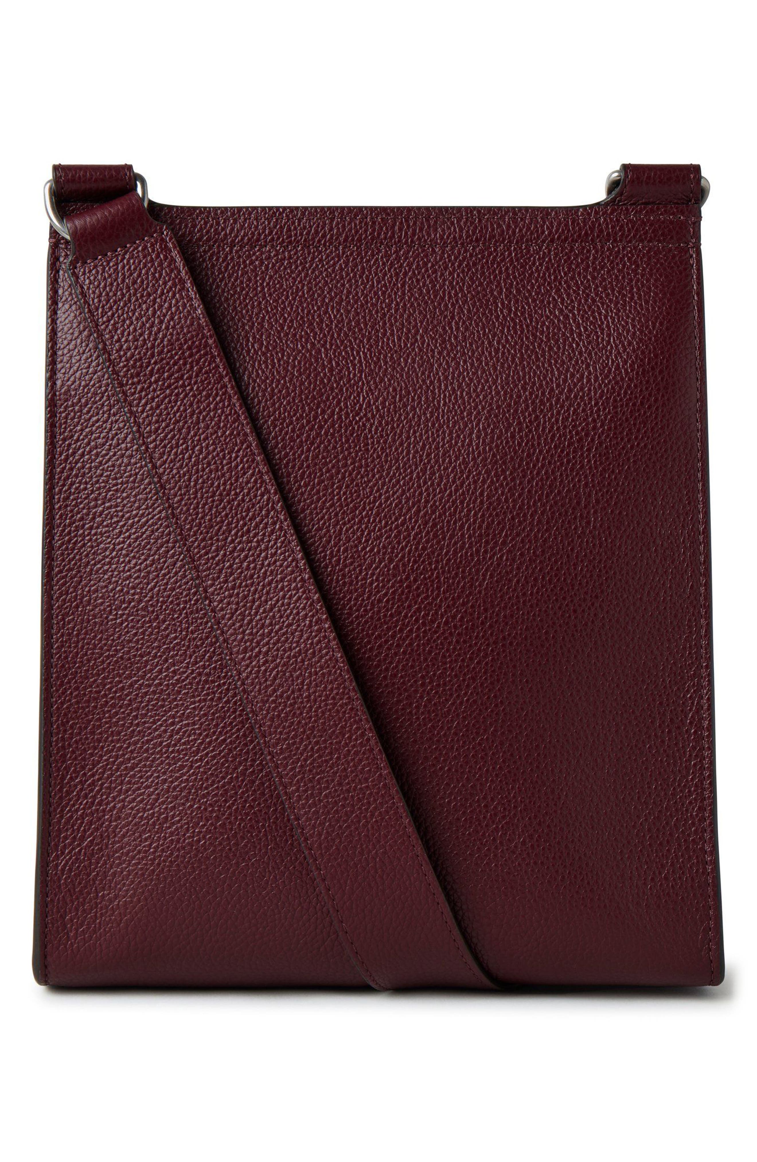 Mulberry Small Antony Leather Crossbody Bag, Alternate, color, Black Cherry