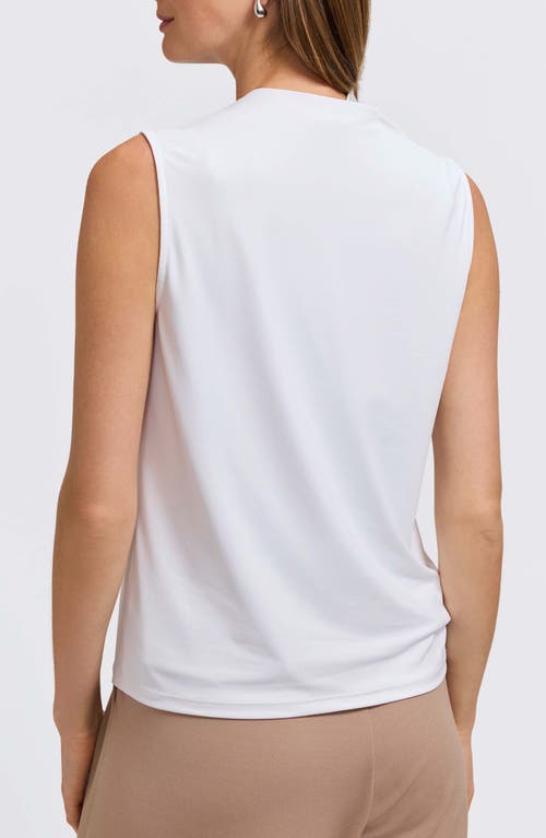 Foxcroft Tammy Glow Sleeveless Satin Top In Multi