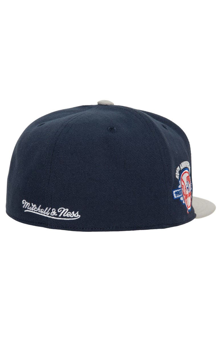 Mitchell & Ness Men's Mitchell & Ness Navy/Gray New York Yankees Bases Loaded Fitted Hat, Alternate, color, Navy