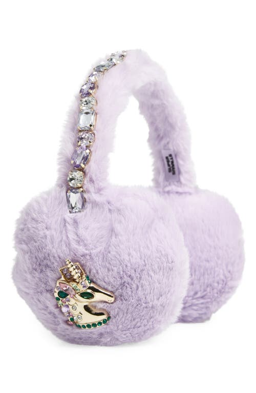 Super Smalls Kids' Unicorn Bejeweled Earmuffs In Purple
