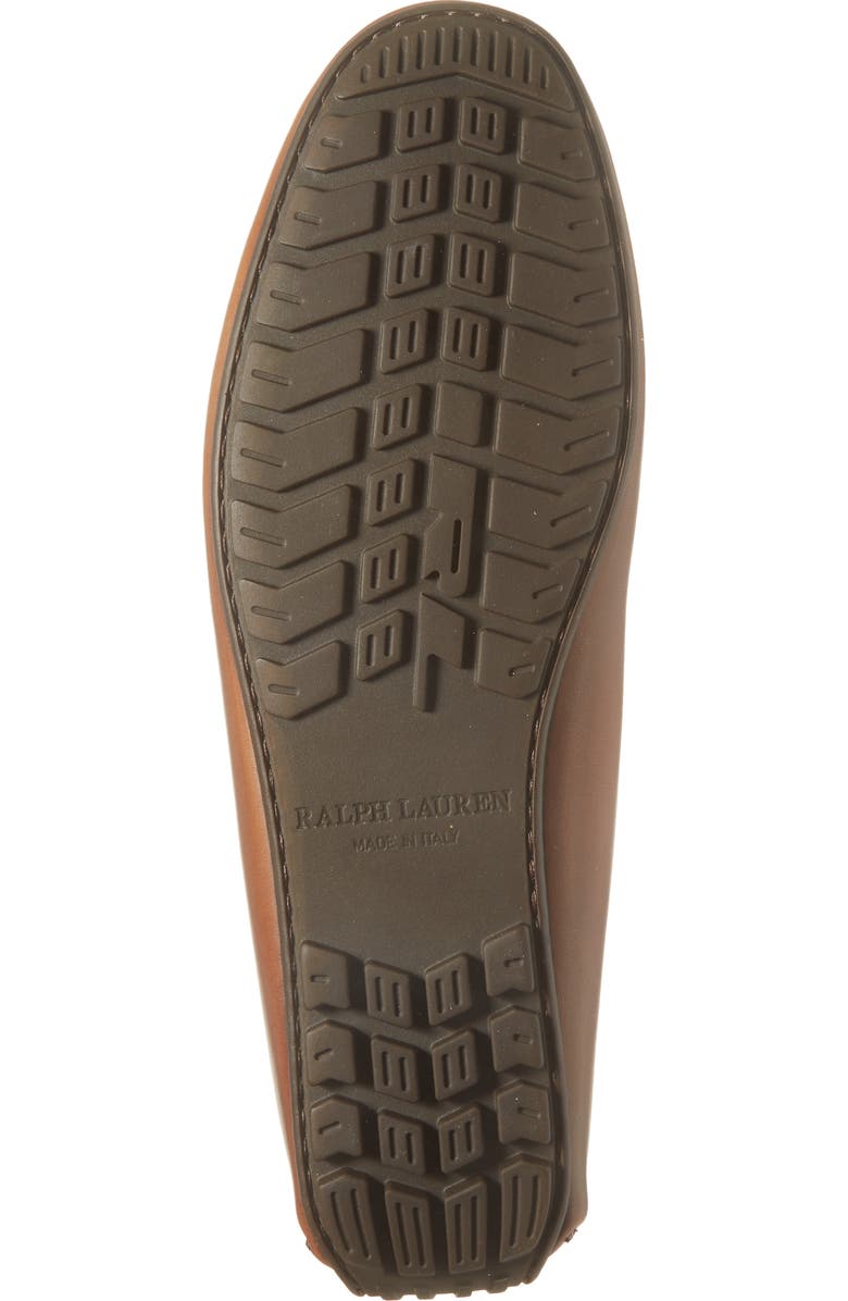 Ralph Lauren Purple Label Harold Suede Tasseled Driving Loafer, Alternate, color, Tan