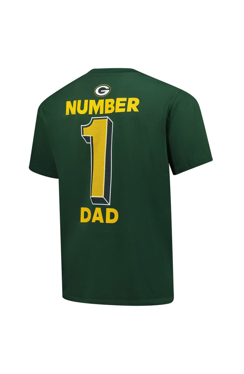 FANATICS Men's Fanatics  Green Green Bay Packers Big & Tall Number One Dad T-Shirt, Alternate, color, Green