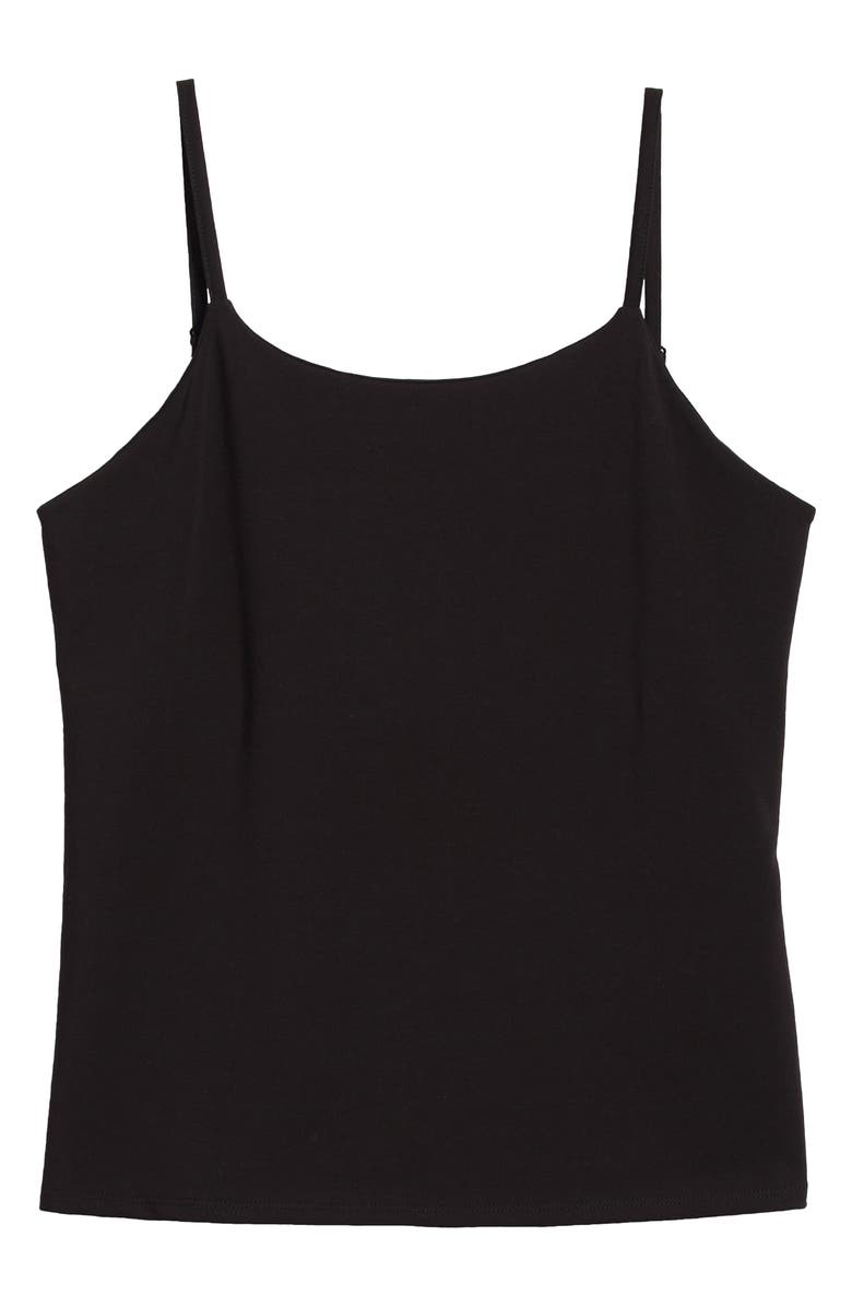 Eileen Fisher Organic Cotton Blend Shelf Bra Camisole, Alternate, color,