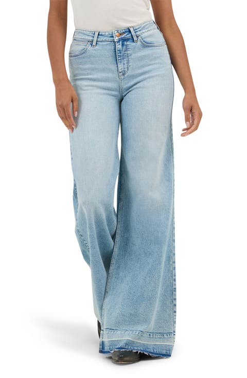 Release Hem Wide Leg Jeans (Oasis)