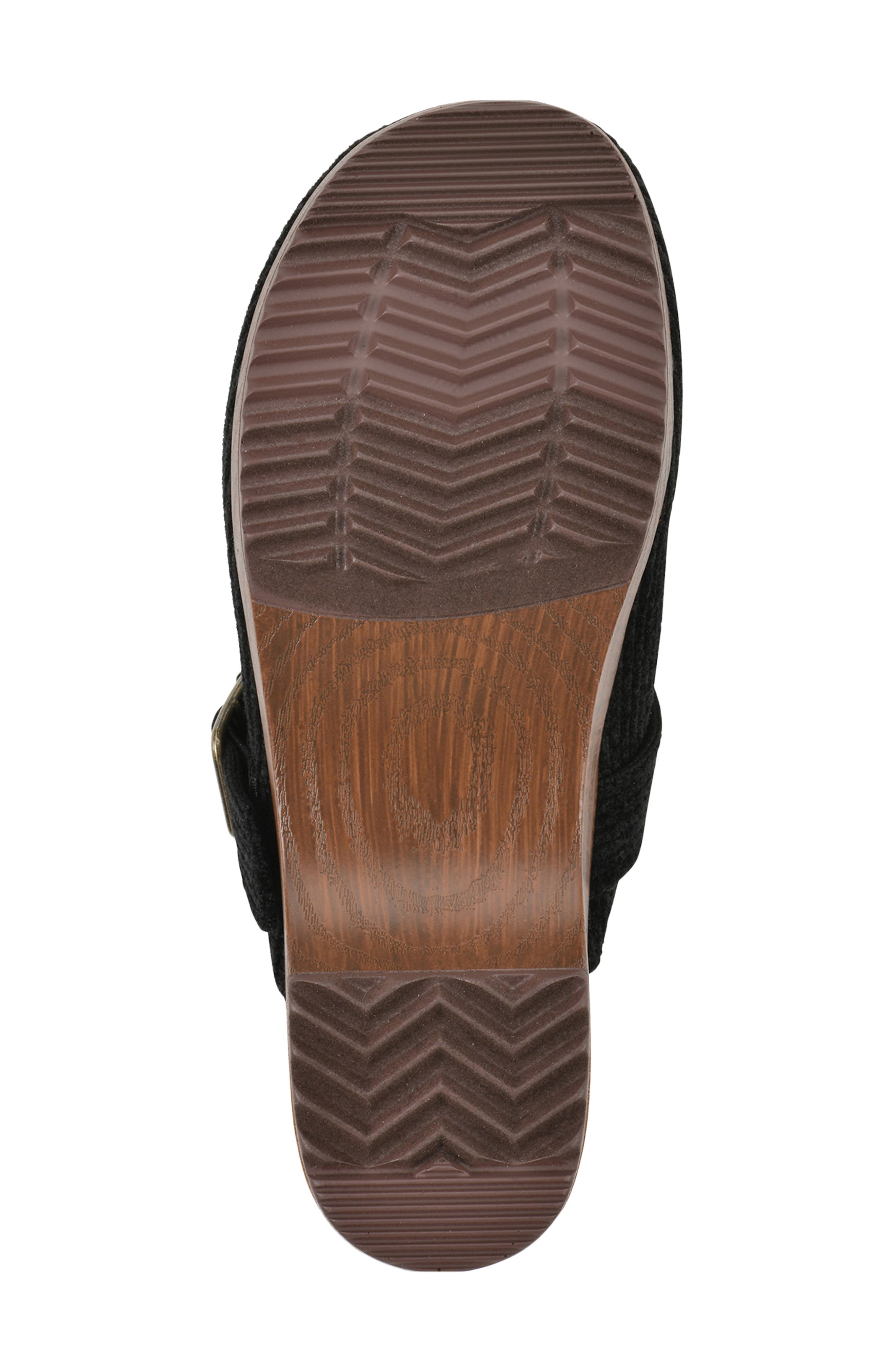 Bistro Platform Clog, Alternate, color, BLACK/ FABRIC
