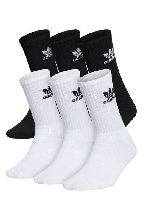 Kids' Trefoil 6-Pack Crew Socks