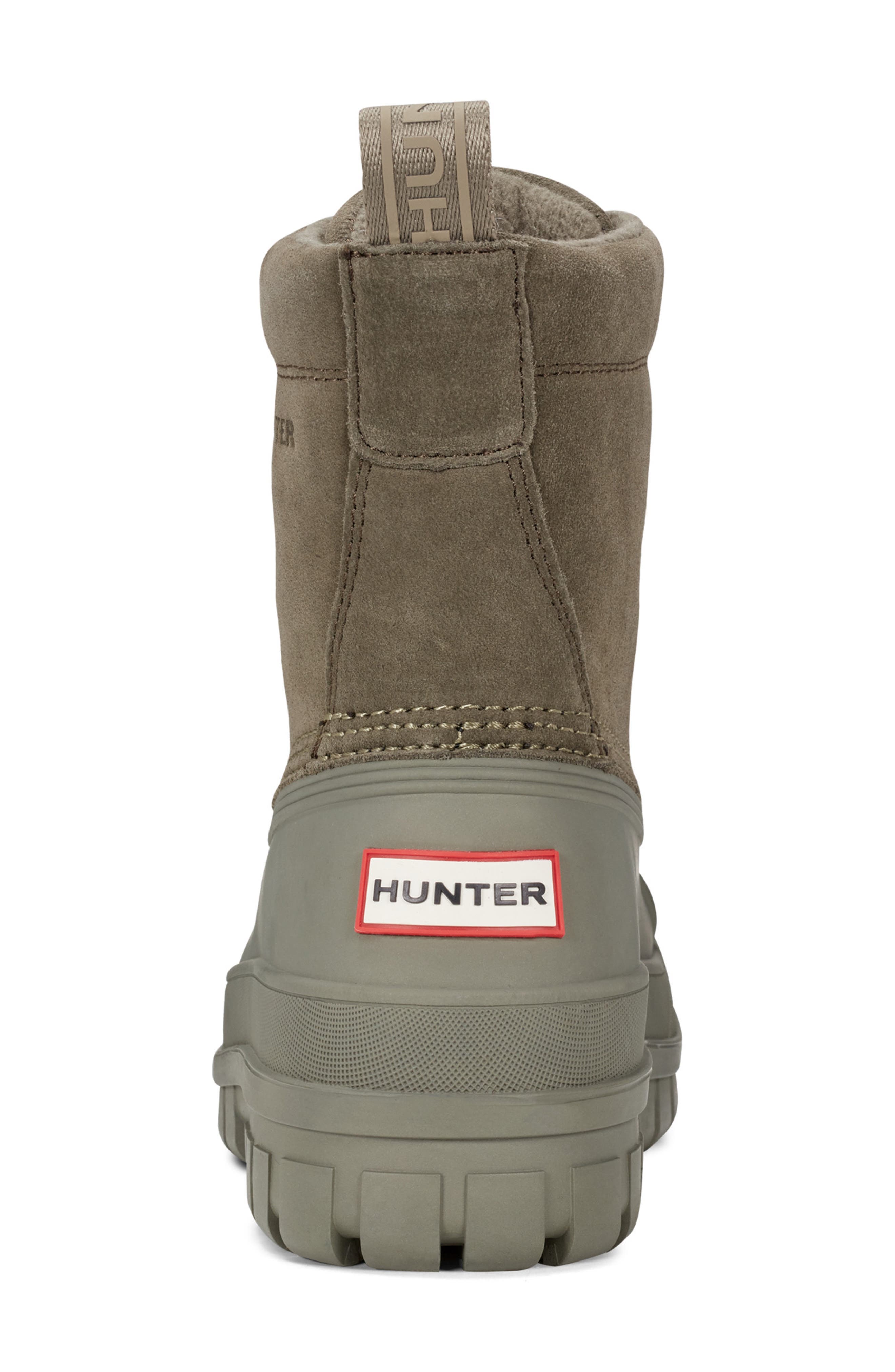 Hunter Sussex Insulated Waterproof Duck Boot, Alternate, color, Loch Olive/ Loch Olive