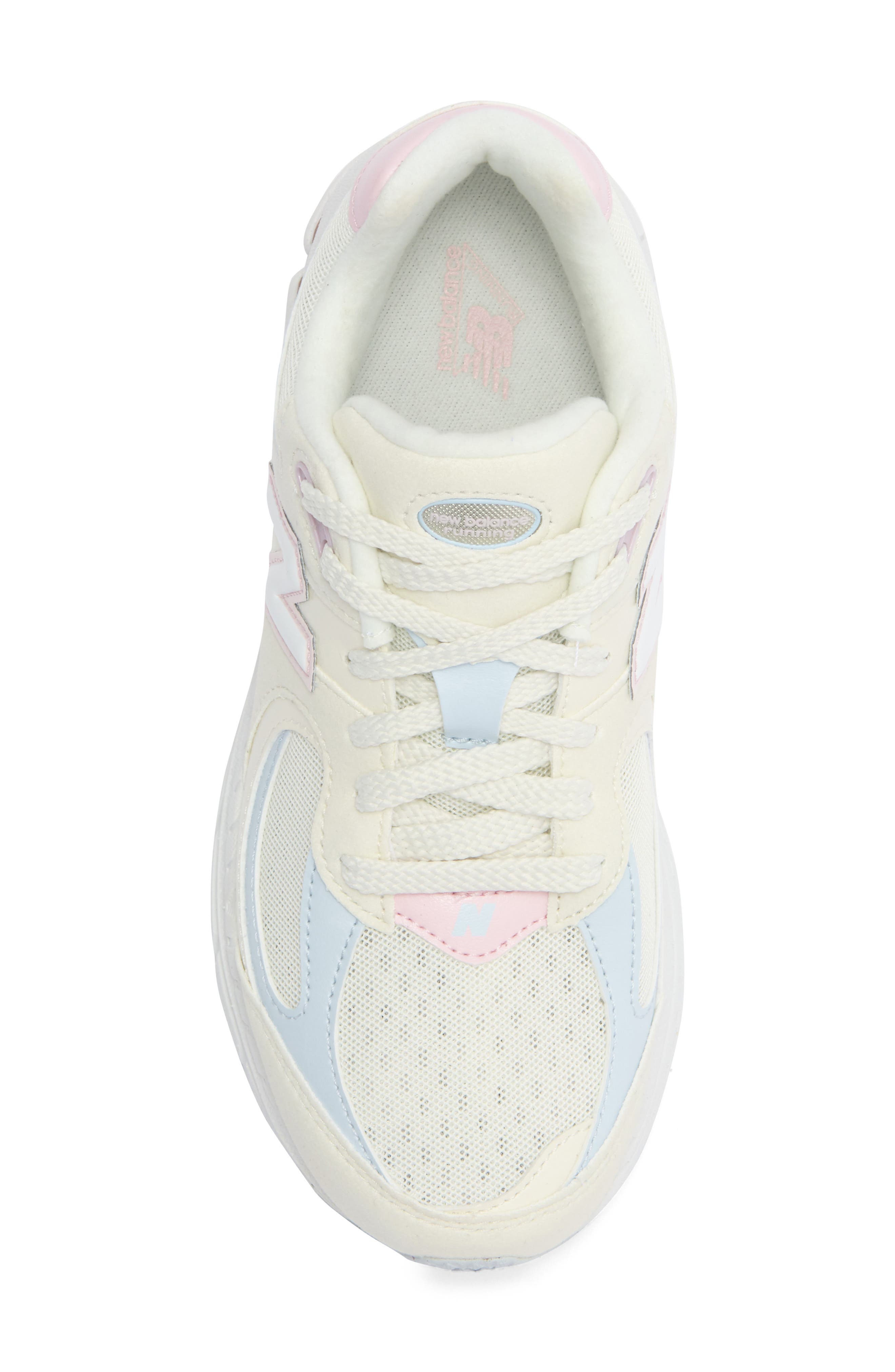 New Balance Kids' 2002R Sneaker, Alternate, color, Sea Salt/ Ice Blue