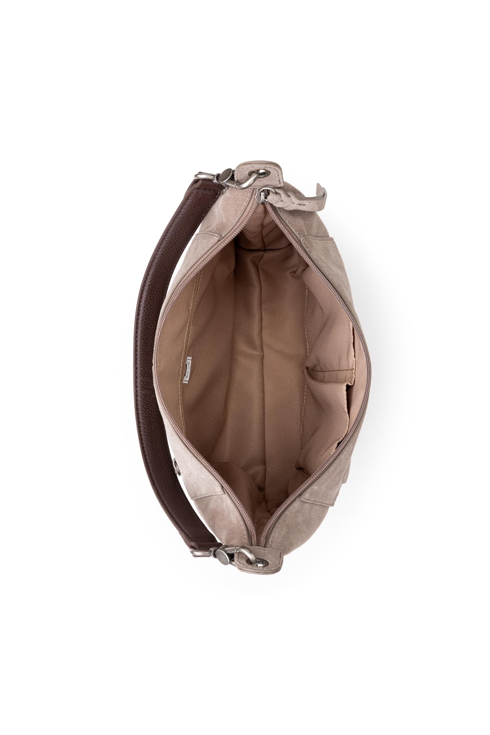 Alameda Leather Hobo, Alternate, color, Mushroom Suede Block