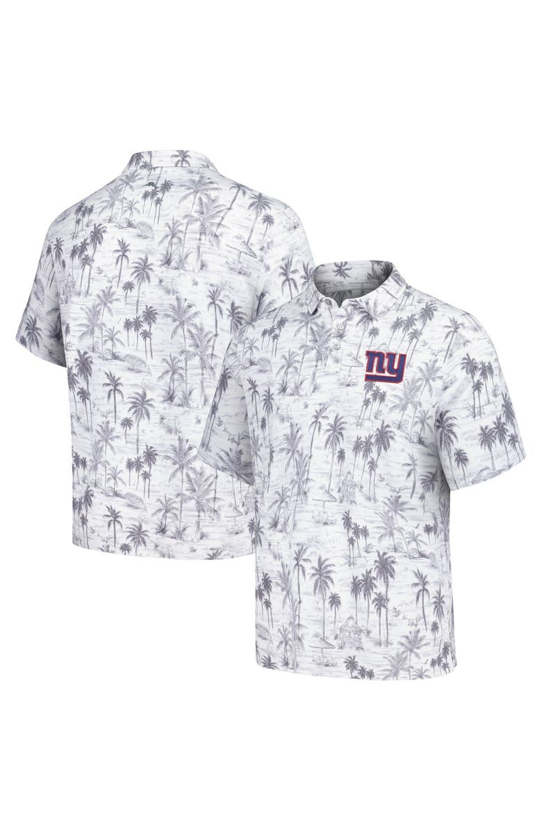 Tommy Bahama Men's Tommy Bahama Gray New York Giants Cabana Shores IslandZone Tri-Blend Polo, Main, color, Gray
