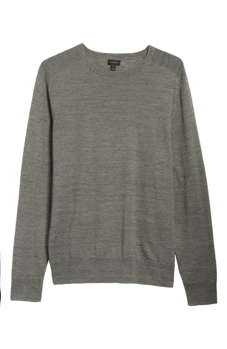 J.Crew Cotton Blend Crewneck Sweater, Alternate, color, 