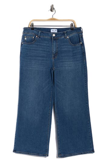 Seven7 High Waist Loose Sneaker Jeans In Blue