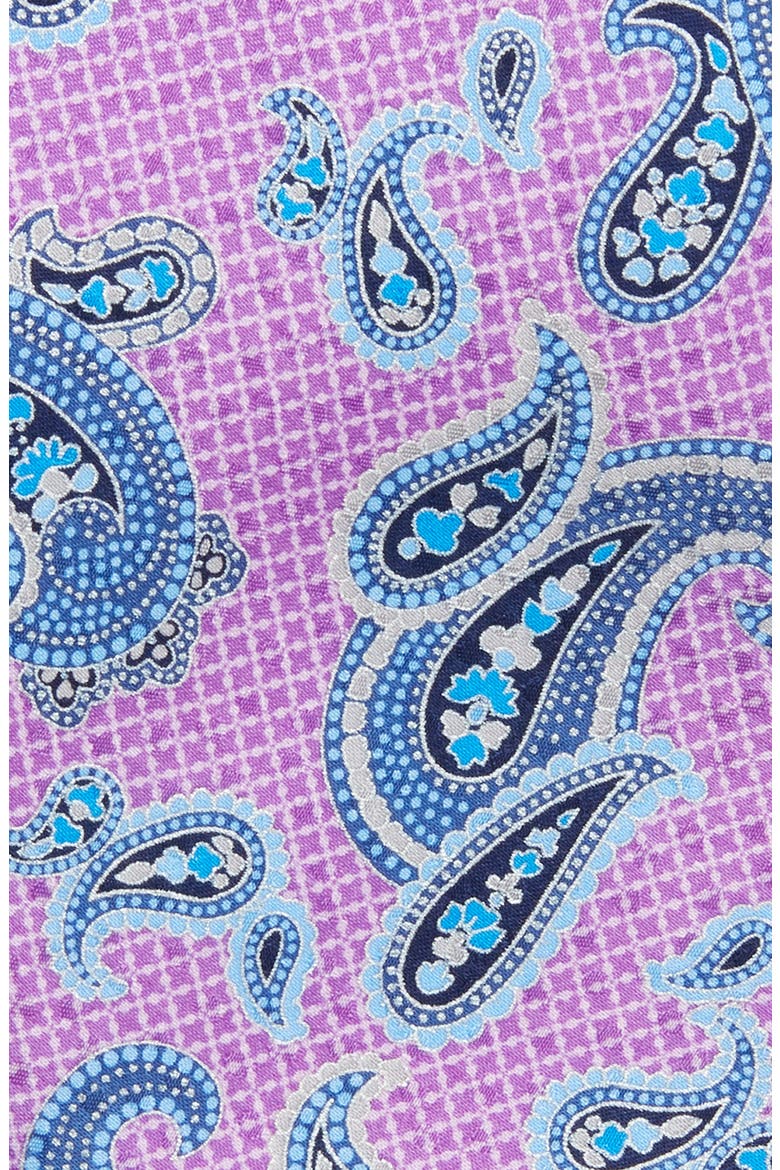 Paisley Silk Tie, Alternate, color, PURPLE