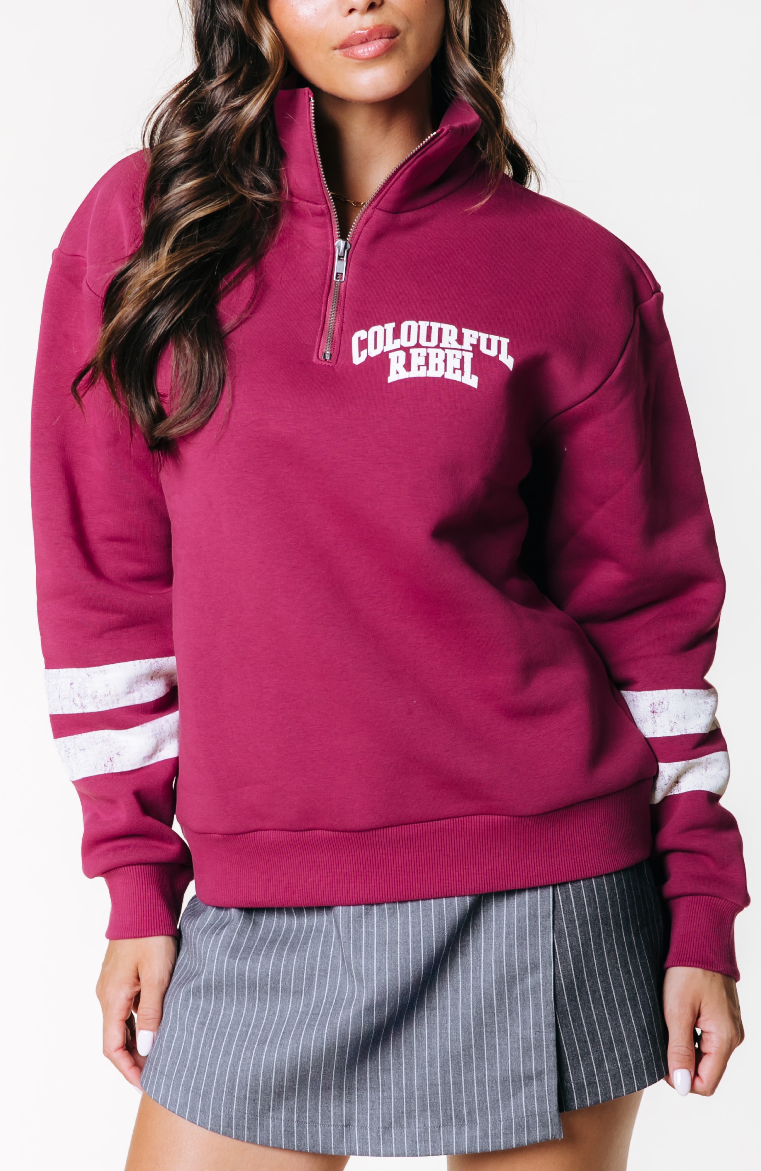 Varsity Logo Relaxed Zip Sweat - image 3
