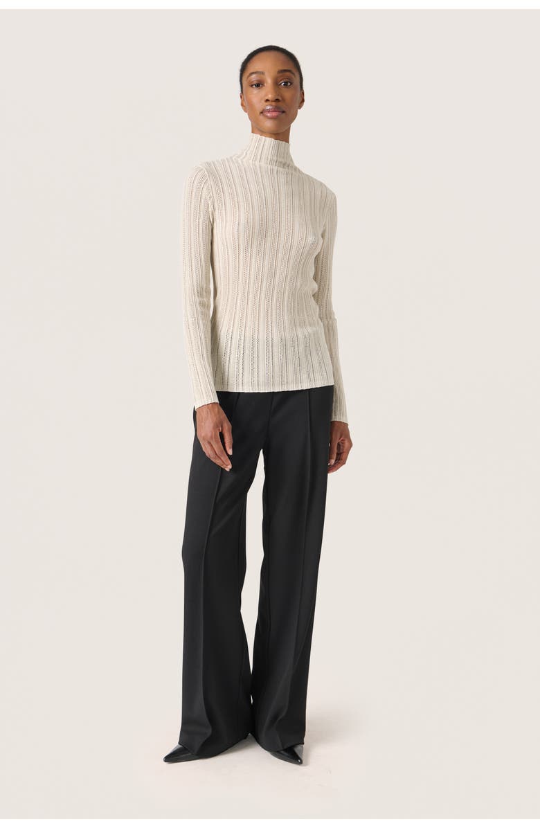 Soaked in Luxury SLLaisa Metallic Turtleneck Pullover, Alternate, color, Silver