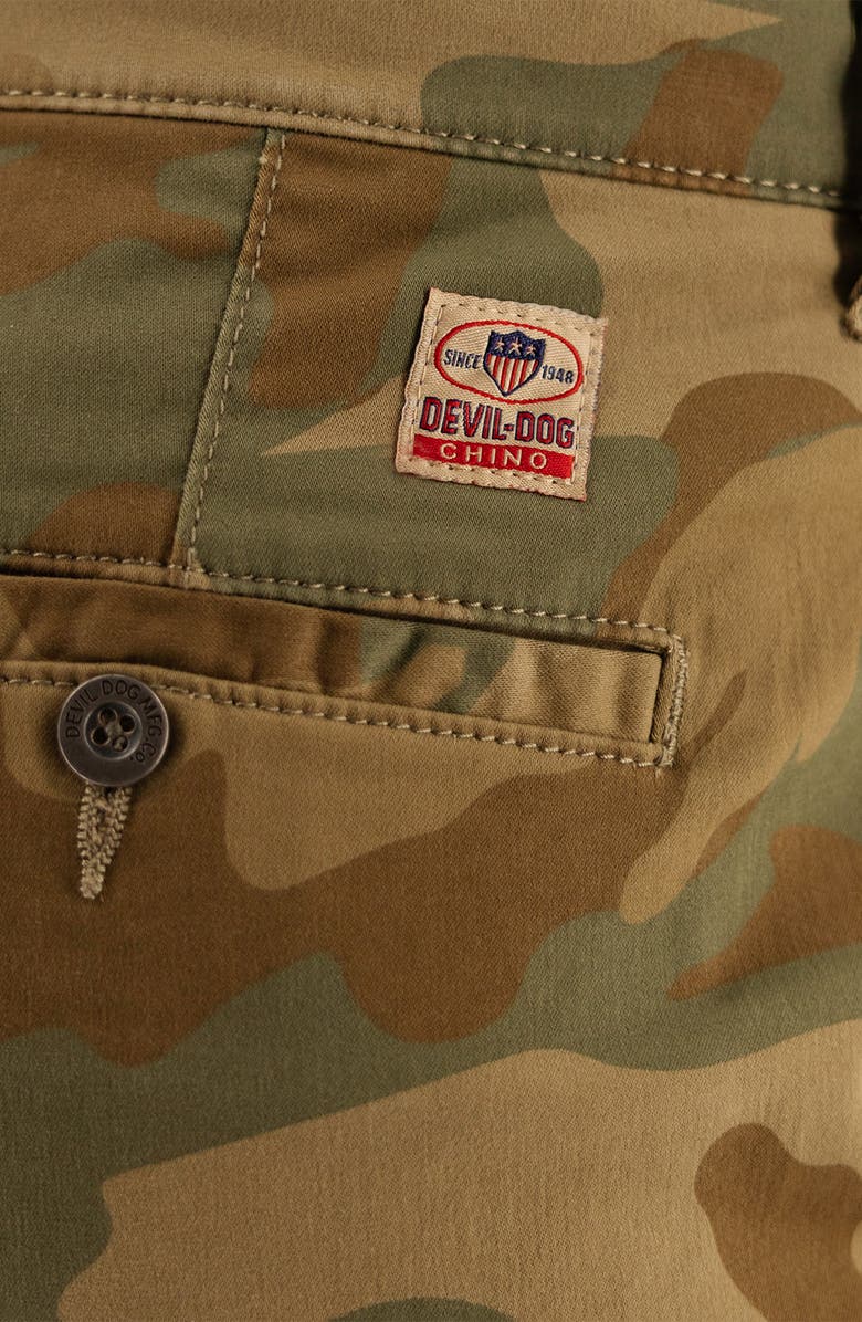 Devil-Dog Dungarees Cotton Stretch Twill Chinos, Alternate, color, Dusty Camo