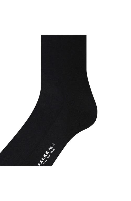 Shop Falke Silk Blend Knee High Socks In Black