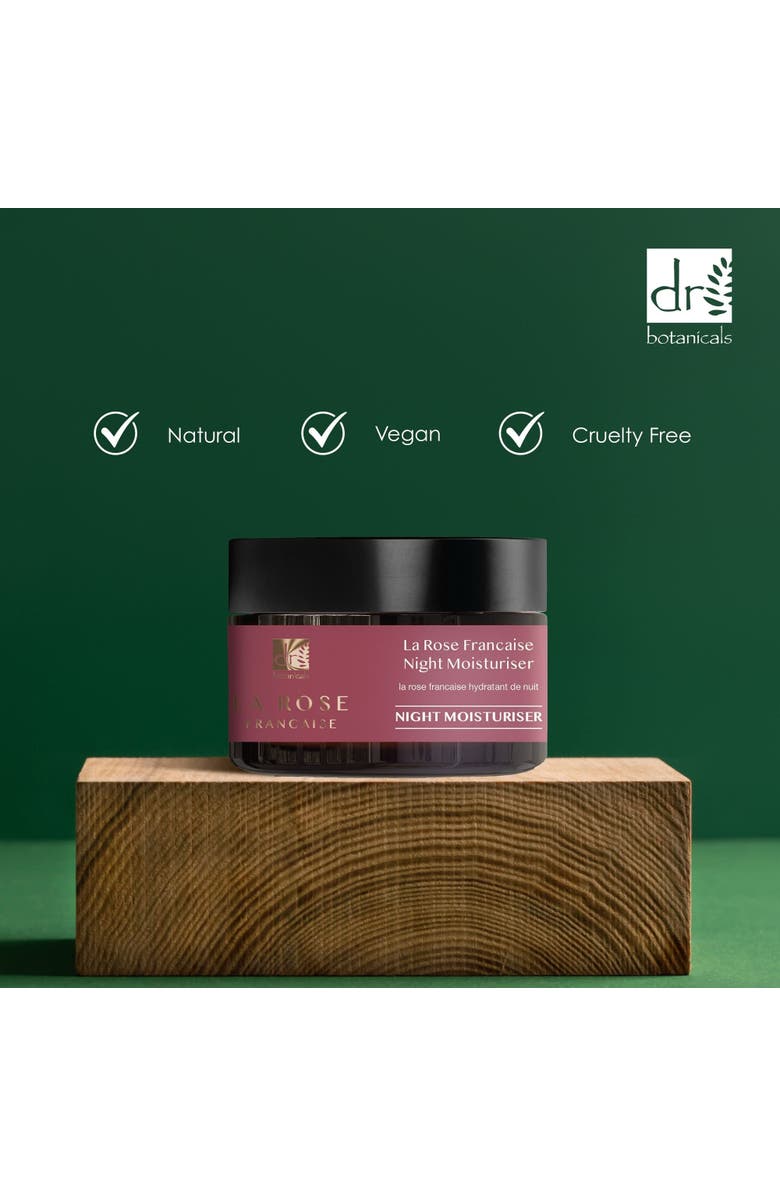 DR BOTANICALS La Rose Française Night Moisturiser 50ml, Alternate, color, White