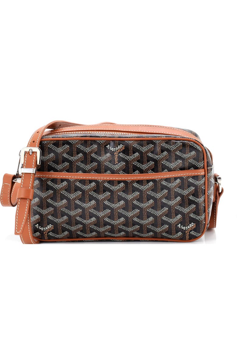 Pre-Owned Goyard Cap Vert Bag Coated Canvas, Main, color, Brown