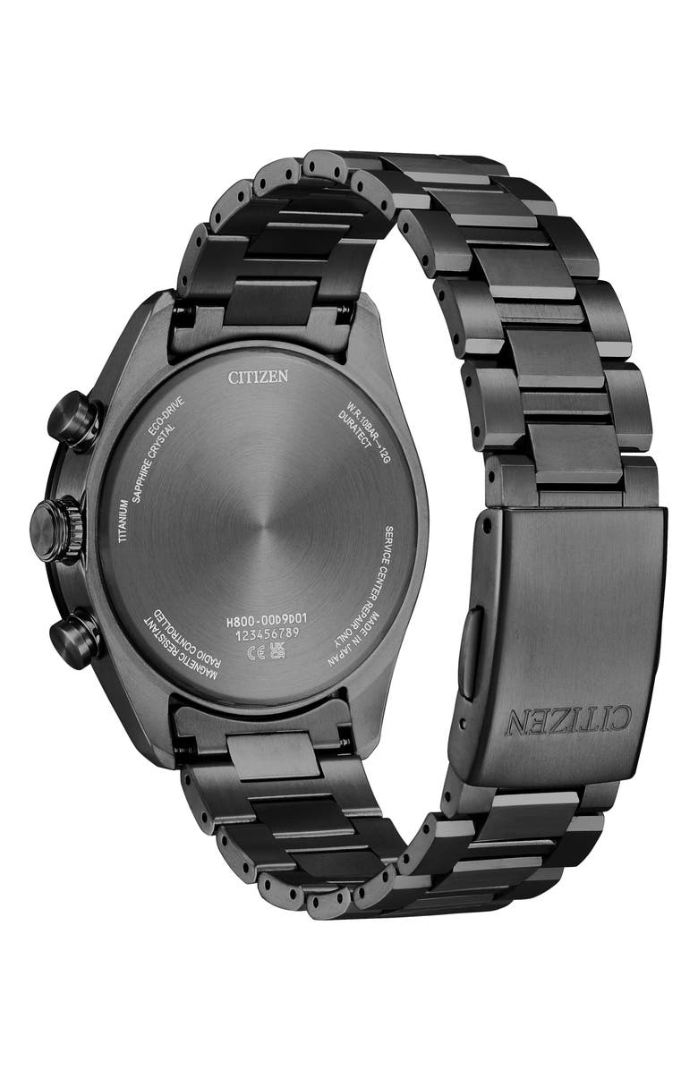 Citizen ATTESA Atomic Timekeeping Chronograph Super Titanium<sup>™</sup> Bracelet Watch, 42mm, Alternate, color, Grey