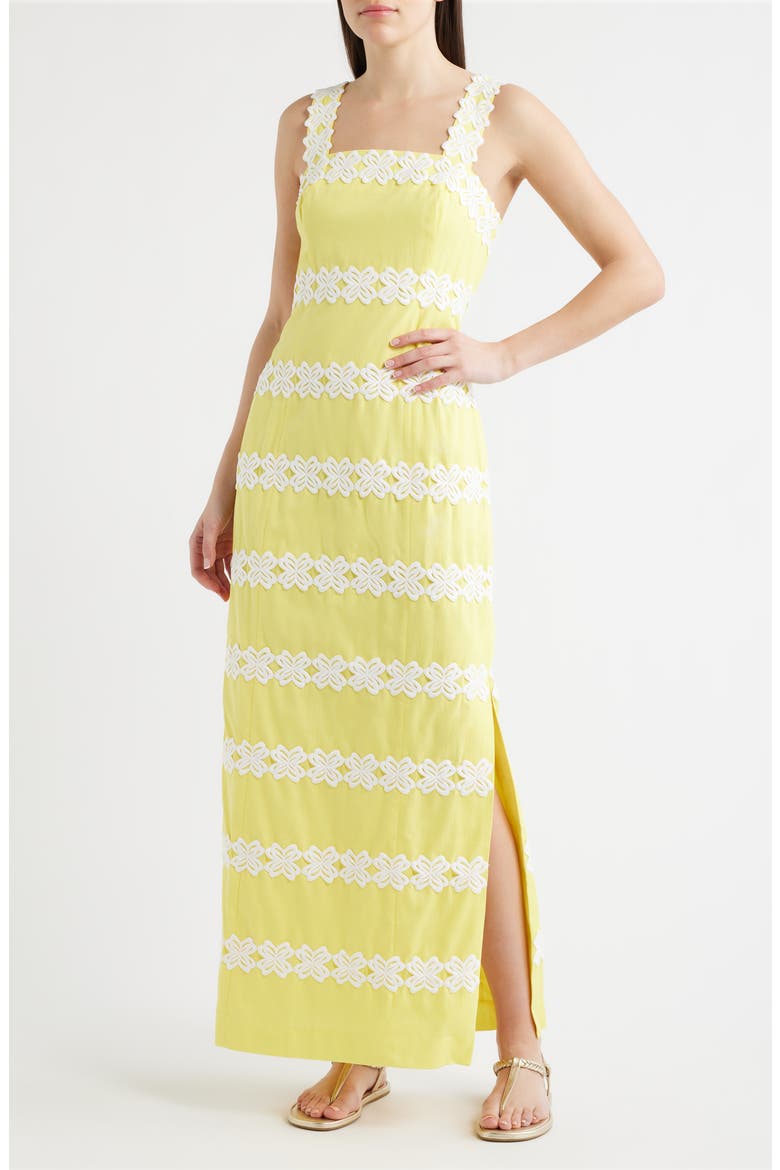 Davis Estelle Sleeveless Dress, Main, color, ESTELLE YELLOW