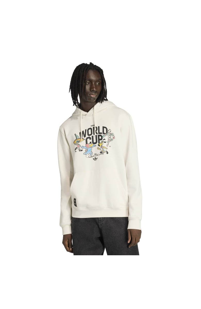 adidas Men's adidas  White FIFA World Cup Historic Mascot Hoodie, Main, color, White