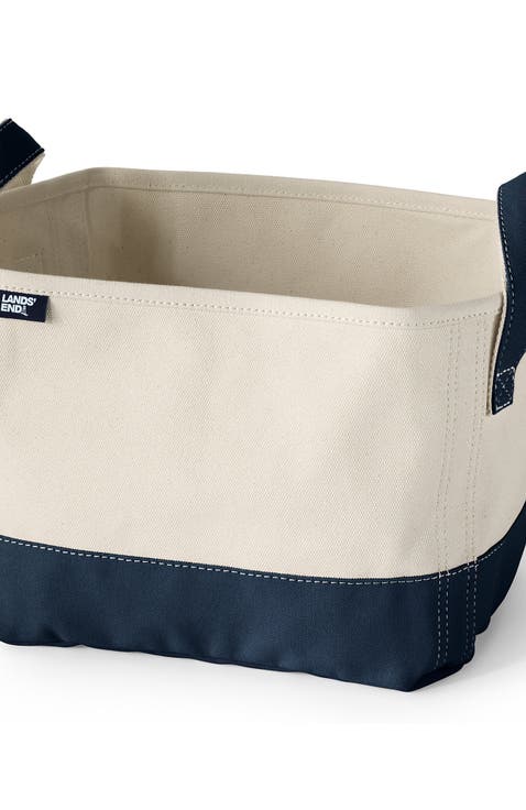 Large Canvas Storage Tote