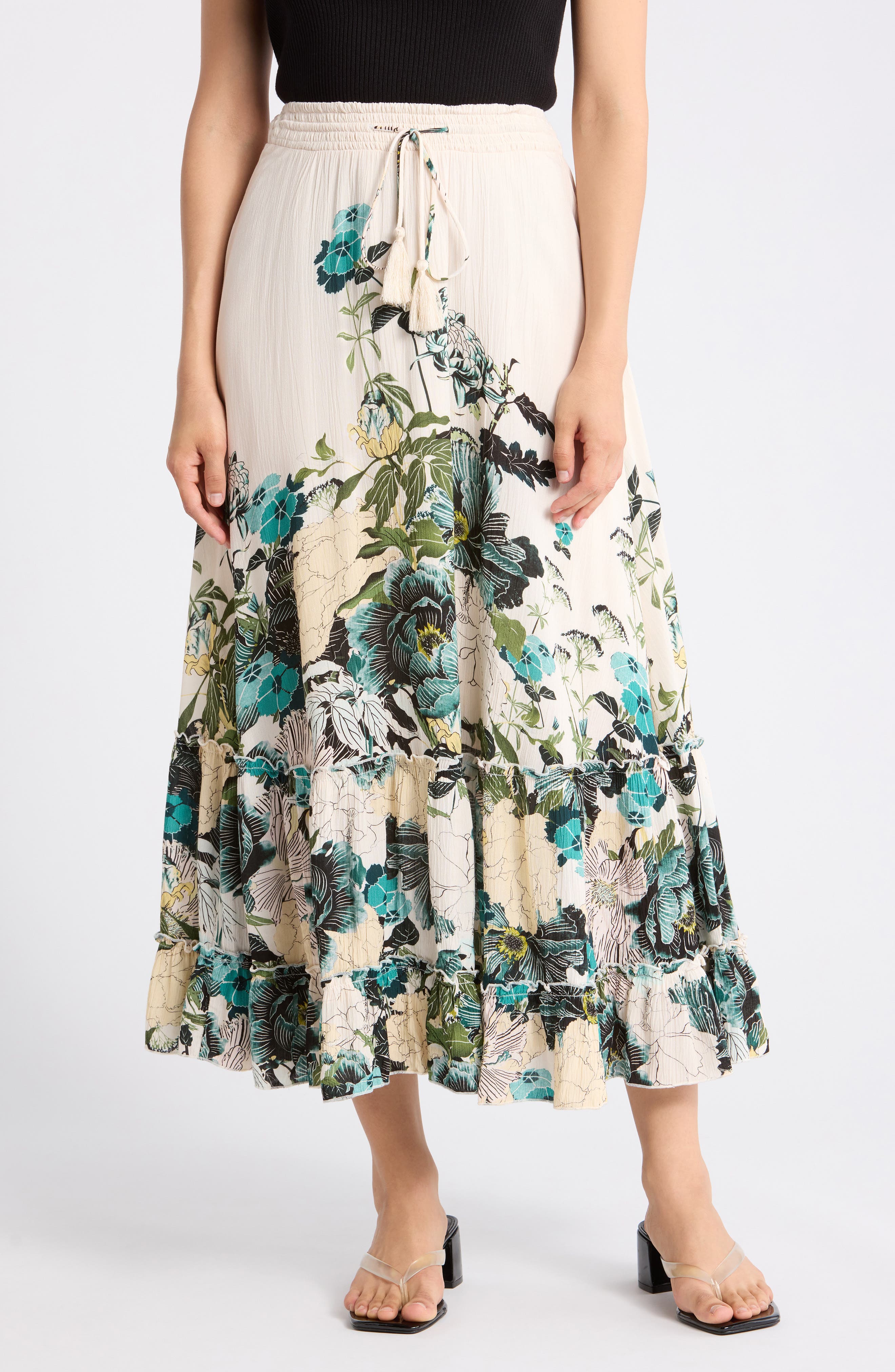 T Tahari Print Skirt