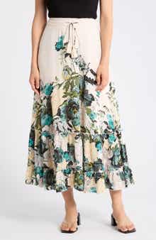 T Tahari Print Skirt