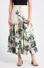 T Tahari Print Skirt