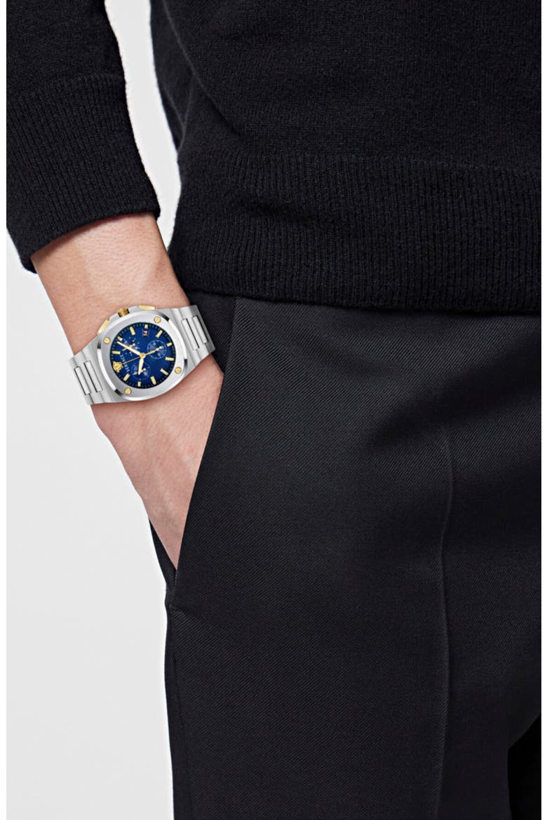 Tolomeo Chrono Bracelet Watch, 44mm, Alternate, color, STAINLESS STEEL