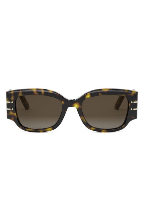 'DiorSignature S13I 52mm Rectangular Sunglasses