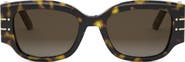 DIOR 'DiorSignature S13I 52mm Rectangular Sunglasses