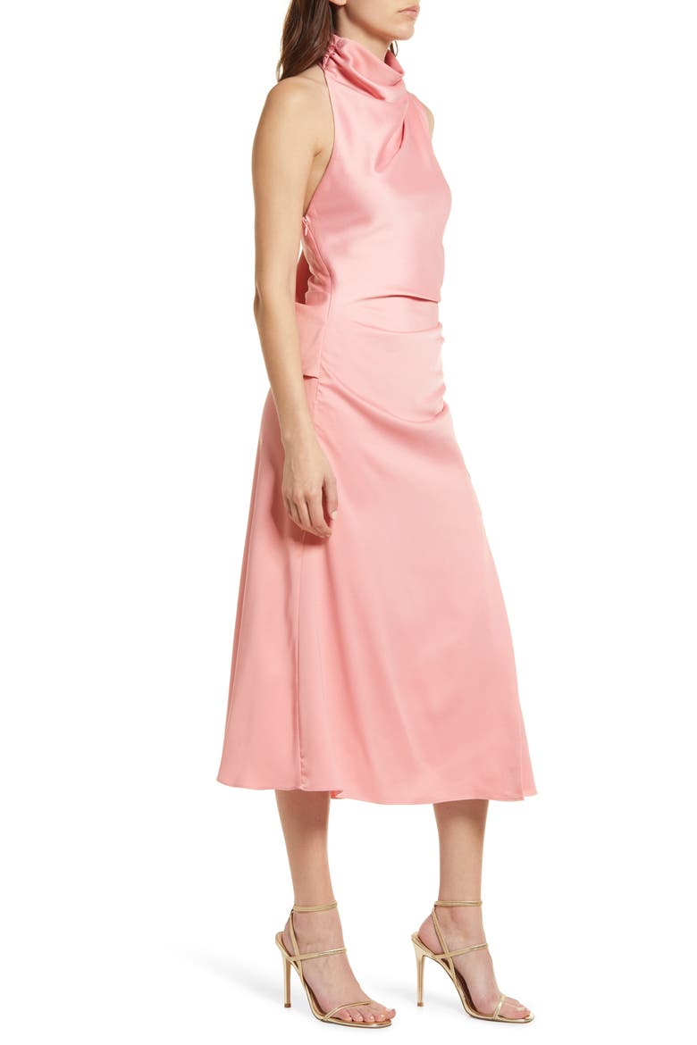 Robbia Cowl Neck Dress, Alternate, color, STRAWBERRY ICE