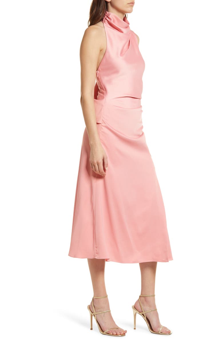 MISHA Robbia Cowl Neck Dress, Alternate, color, 