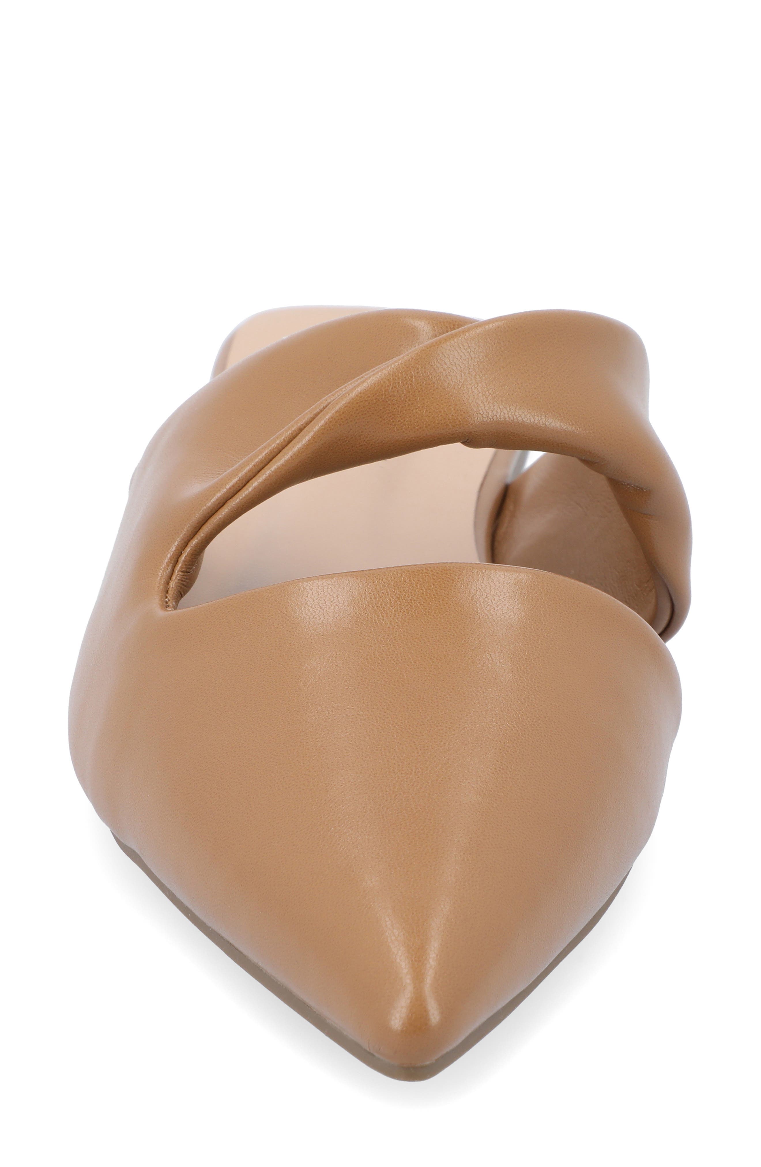 Journee Collection Enniss Flat Mule, Alternate, color, Brown