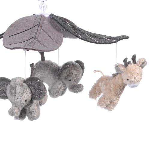 Lambs & Ivy Baby Jungle Animals Musical Crib Mobile Soother Toy In Multi