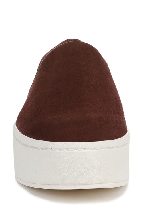 Vince Warren Platform Slip-on Sneaker In Brown