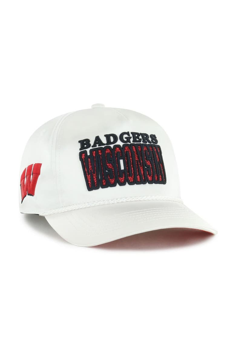 Women's '47 White Wisconsin Badgers Outspoken Hitch Adjustable Hat, Main, color, White