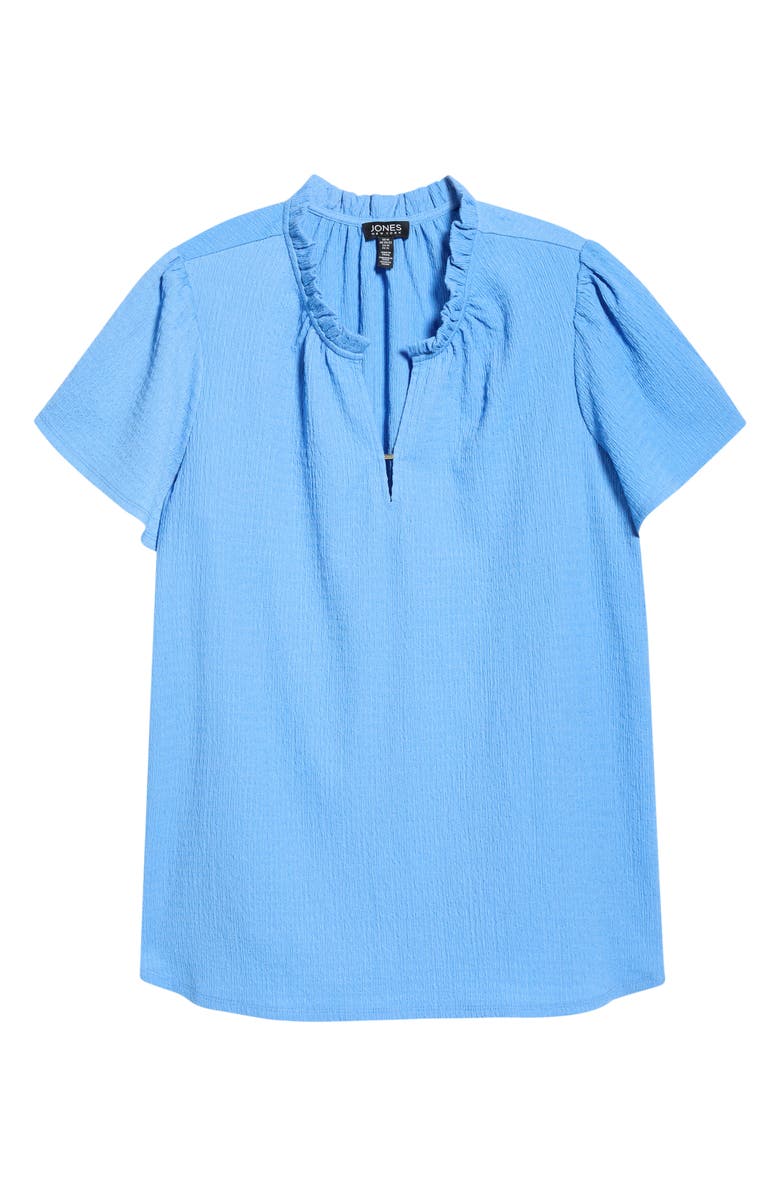 Jones New York Flutter Sleeve Tee, Alternate, color, Blue Horizon
