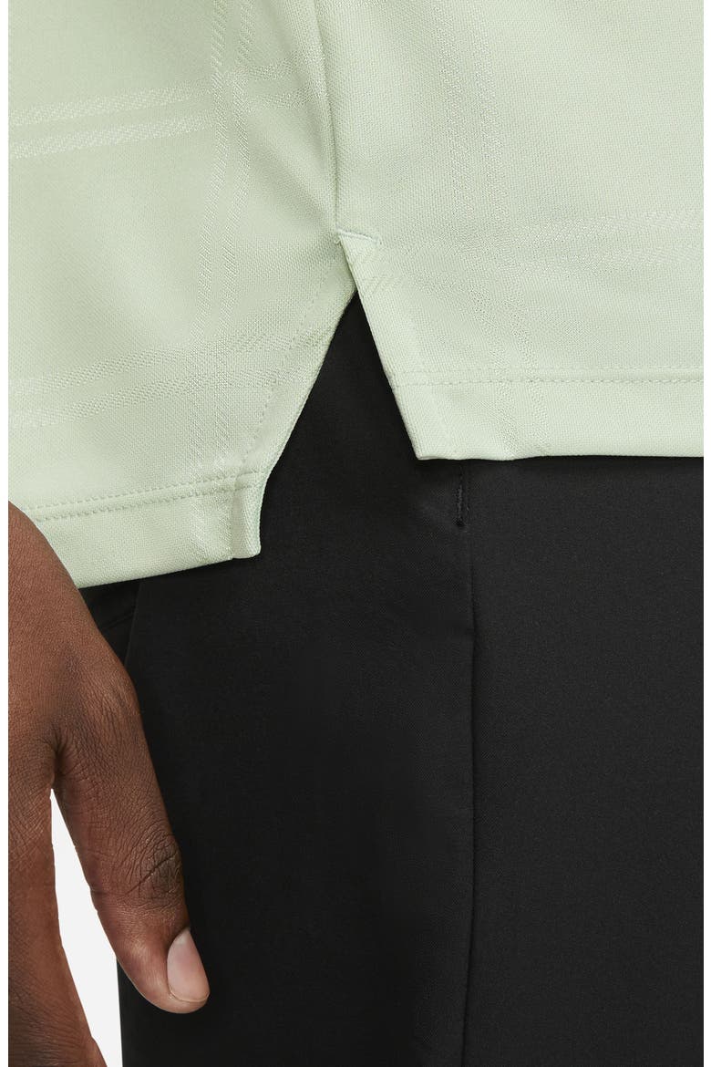 Dri-FIT Vapor Plaid Golf Polo, Alternate, color, SEAFOAM/ BLACK