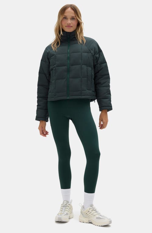 Halfdays Nellie Packable Puffer Jacket In Green