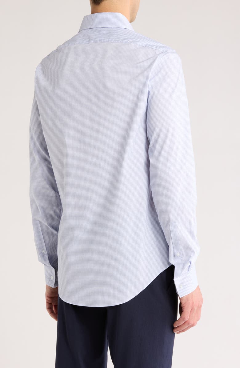 Calvin Klein All Season Slim Fit Check Performance Dress Shirt, Alternate, color,