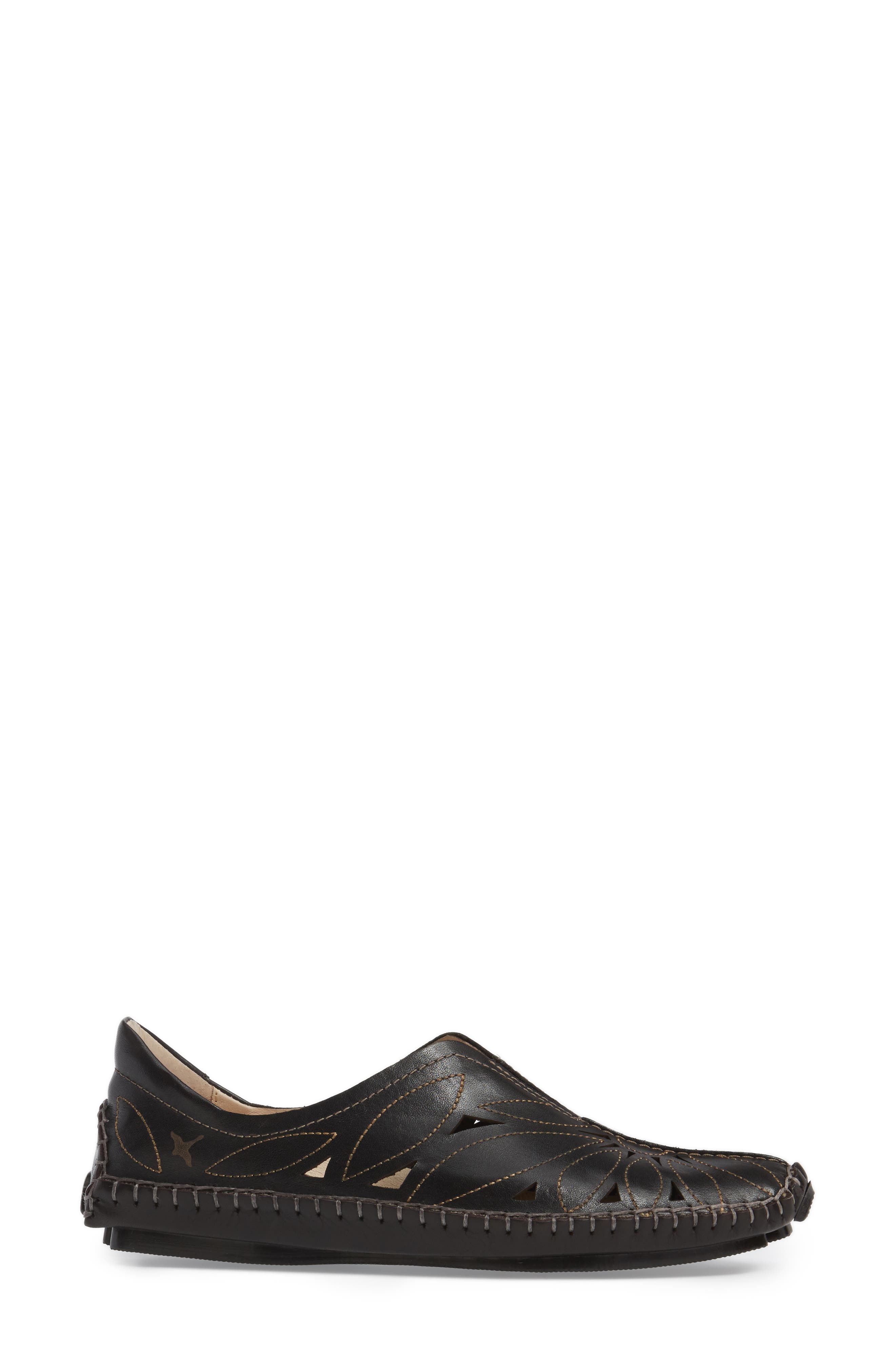 'Jerez' Skimmer Flat, Alternate, color, BLACK BLACK