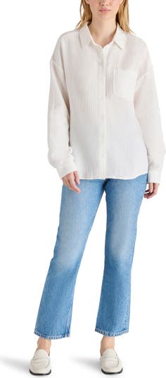 Gauze Button-Up Shirt