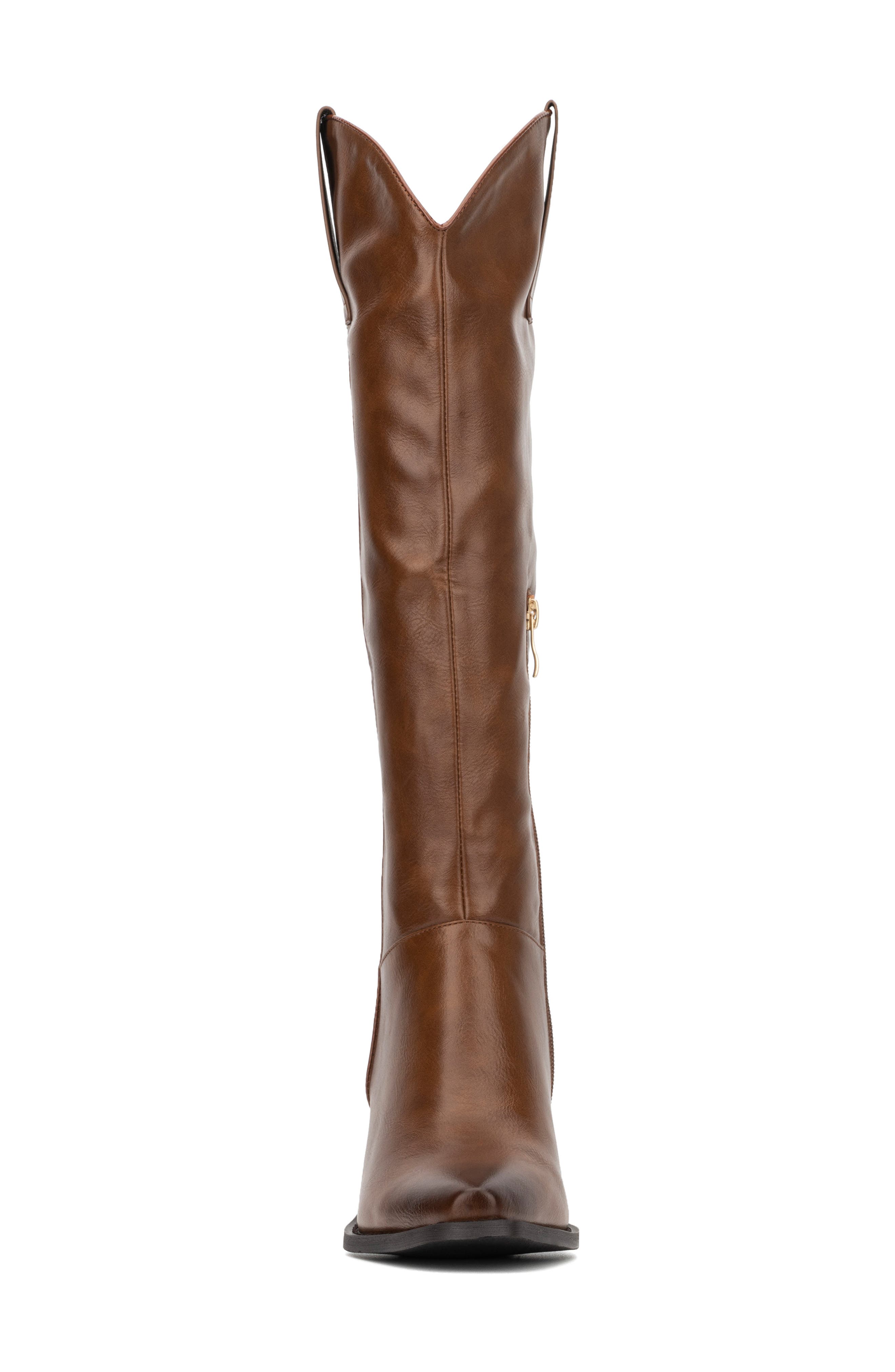 TORGEIS Arizona Tall Western Boot, Alternate, color, Brown